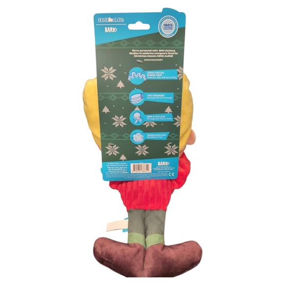 BARK‎ Home Alone Screamin Kevin XL Plush Dog Toy Squeak Crinkle Iconic Holiday - Picture 3 of 3